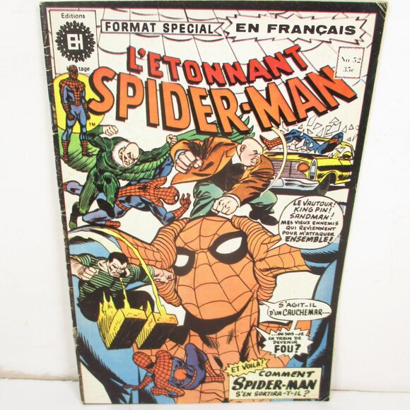 6 L'Etonnant Spider-Man by Editions Heritage French Comic Book 1975 No.50, 51,55 - Picture 7 of 16